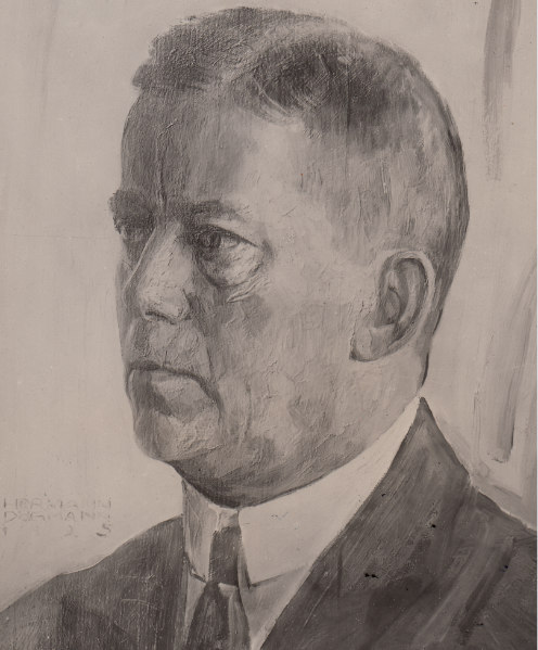 Dr. Gustav Kuhfahl, 1925, Kopie eines Gemäldes von Hermann Dörmann / Quelle: Familiennachlass Nitze