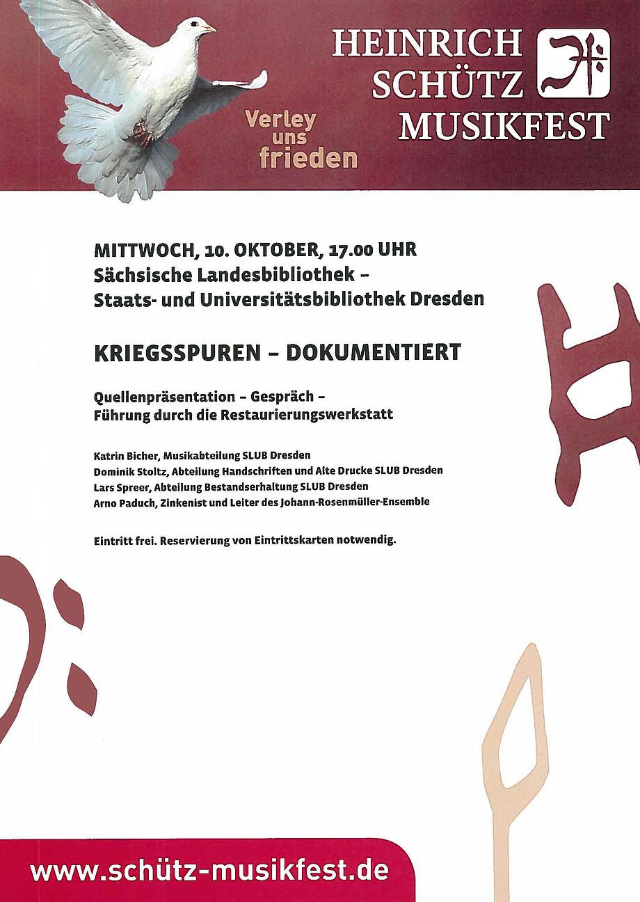 Plakat Heinrich-Schütz-Musikfest