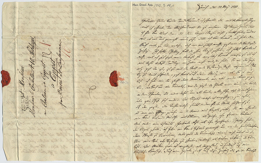 Brief von Friedrich Tieck an August Wilhelm Schlegel