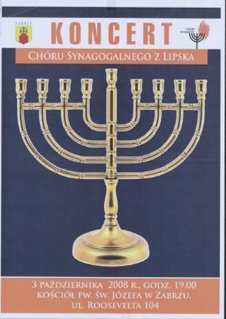 Plakat des Leipziger Synagogalchores